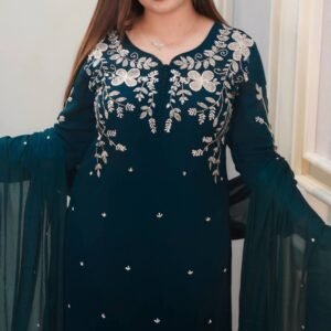 Rayon Cotton Embroidered Full Set (3-Piece)