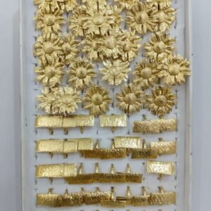 various gold-plated fashion rings. (