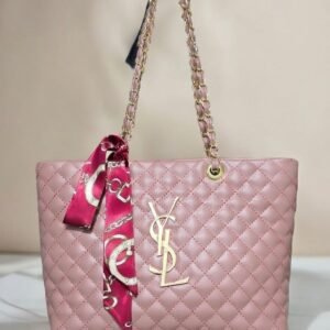 PremiumQuilted Handbag with Gold Chain Strap