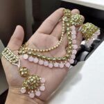 Gazara fashion wedding /party bridal choker necklace earring jewellery set for women