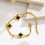 White shell heart bracelet | stainless steel and color guaranteed