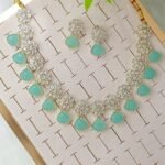 Kundan Necklace Set with Floral Drops