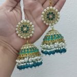 traditional Indian Jhumka earrings