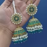 traditional Indian Jhumka earrings
