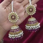 traditional Indian Jhumka earrings