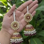 traditional Indian Jhumka earrings