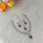 diamond-cut jewelry set, often styled as a party-wear Tania Necklace Set, (Copy)