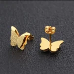Matte butterfly earrings | stainless steel and color guaranteed
