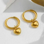 Heart shaped earrings | stainless steel and color guaranteed