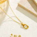 Double ring necklace | stainless steel and color guaranteed