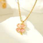 New elegant four-leaf clover necklace | stainless steel and color guaranteed