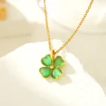 New elegant four-leaf clover necklace | stainless steel and color guaranteed