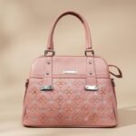 quilted top-handle satchel bag.