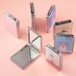 portable double-sided compact makeup mirrors.