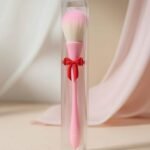 Dip Face Powder Blush Brush, Pink Foundation Fan Bronzer