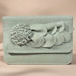Olga Berg Stella Rosette Clutch.