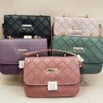 women's quilted crossbody and top handle bags.