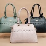 classic PU leather handbags for women in various colors.