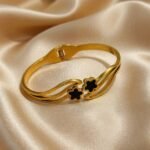 stainless steel 18K gold-plated bracelet