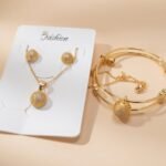 gold-plated 3-piece jewelry set for women