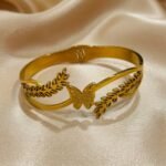 stainless steel 18K gold-plated bracelet