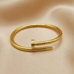 stainless steel 18K gold-plated bracelet