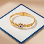 stainless steel 18K gold-plated bracelet