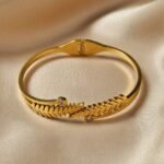 stainless steel 18K gold-plated bracelet