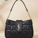 PremiumQuilted Handbag with Gold Chain Strap