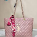 PremiumQuilted Handbag with Gold Chain Strap