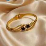 stainless steel 18K gold-plated bracelet