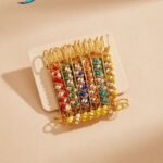 gold-plated saree or dupatta pins 12 pice